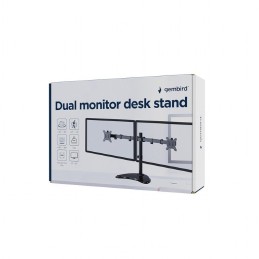 Gembird Dual monitor desk stand 13”-32” Black