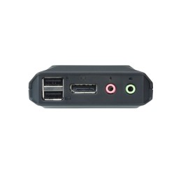ATEN CS22DP 2-Port USB DisplayPort Cable KVM Switch with Remote Port Selector