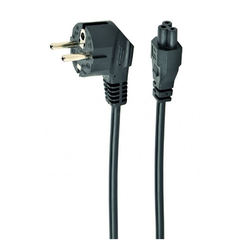 Gembird PC-186-ML12-0.5M Power cord (C5) VDE approved 0,5m Black