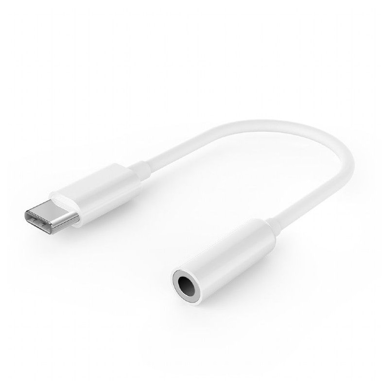 Gembird A-CM-3.5F-01 USB type-C plug to stereo 3.5 mm audio adapter cable White