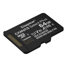 Kingston 64GB microSDXC Canvas Select Plus Gen3 Class 10 UHS-1 A1 V10 adapter nélkül