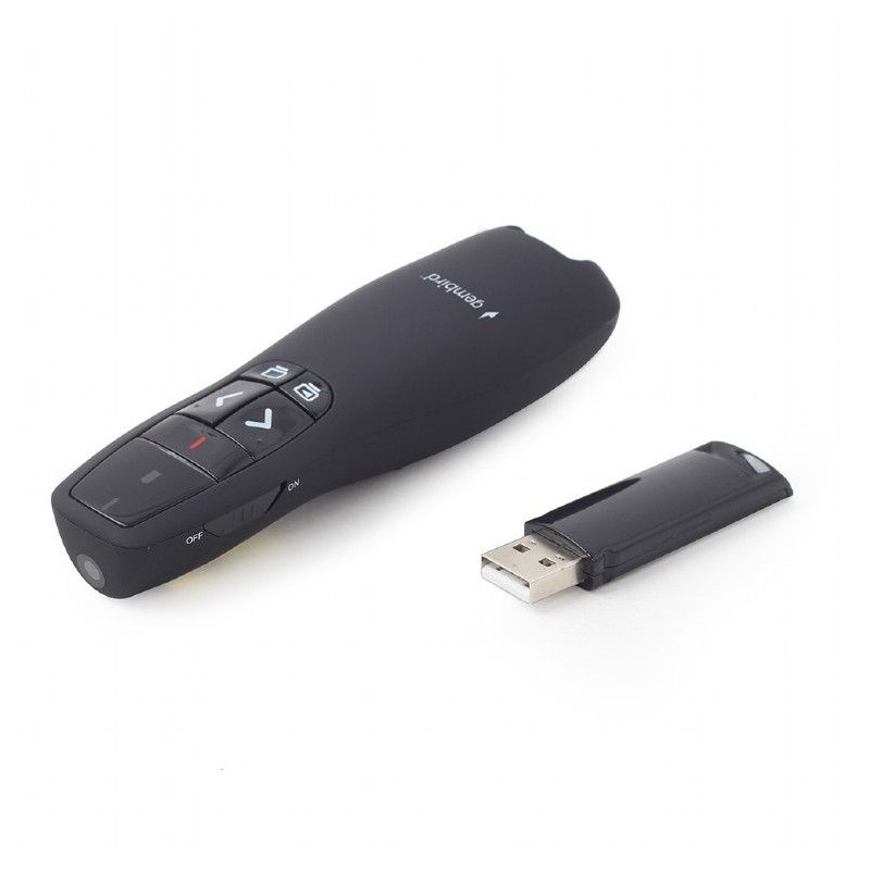 Gembird WP-L-12 Wireless Presenter Red Laser Black