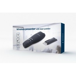 Gembird WP-L-12 Wireless Presenter Red Laser Black