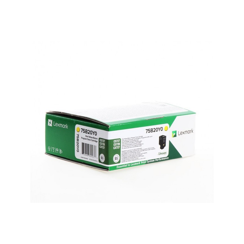 Lexmark [CS/CX727/CS728] 75B20Y0 sárga eredeti 10k toner