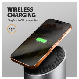 AXAGON HMC-WL9 9in1 hub USB-C 10 Gbps Wireless Charging  Grey