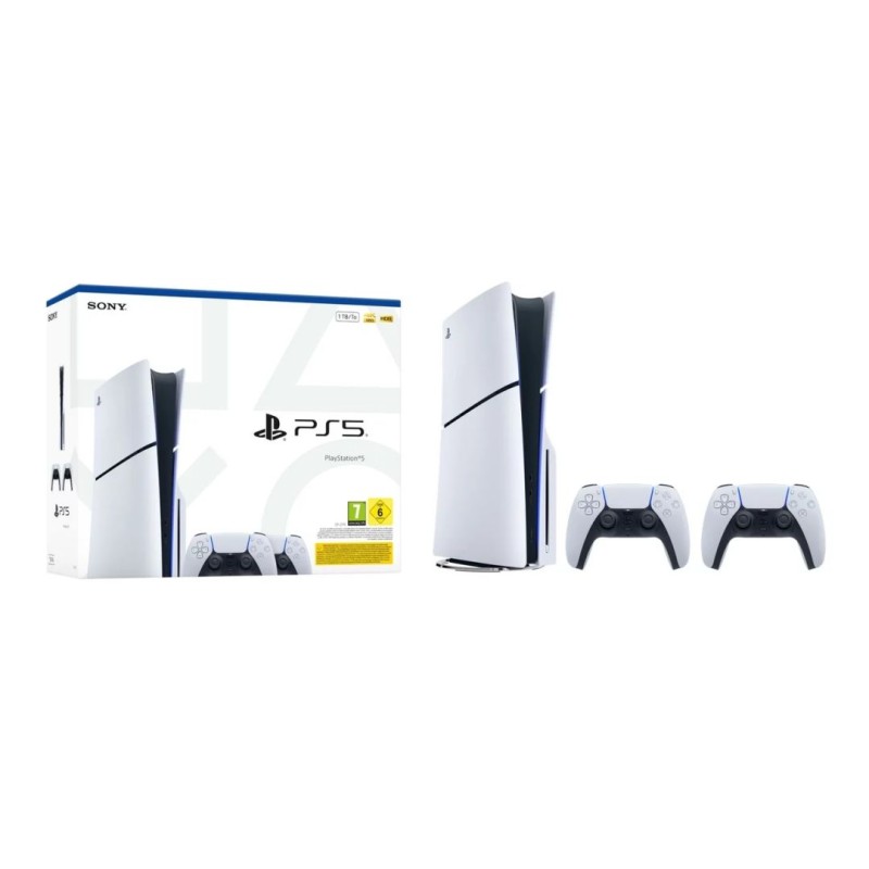Sony PlayStation 5 1TB BluRay White + 2 Controller