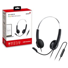 Genius HS-220U AI Headset Black