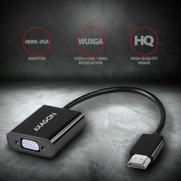 AXAGON RVH-VGAN HDMI  VGA Adapter FullHD audio