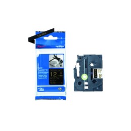 Brother TZE-R334 fekete alapon arany eredeti selyemszövet feliratozó szalag (12mm x 4m)