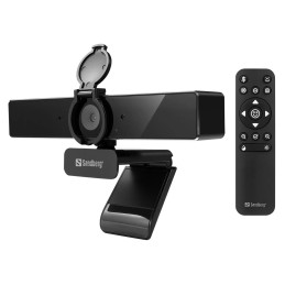 Sandberg USB-C/A Pro Remote 4K Webkamera Black
