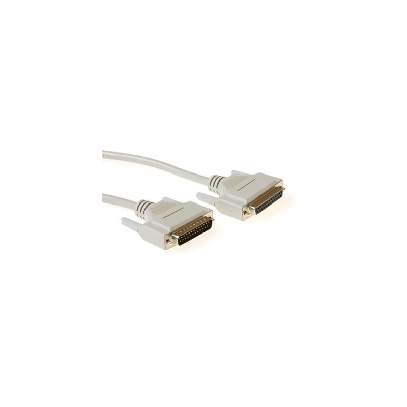 ACT Serial 1:1 connection cable 25 pin D-sub male to 25 pin D-sub female 3m White