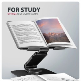 AXAGON STND-LRB stand with 360° rotation for laptops and tablets Black