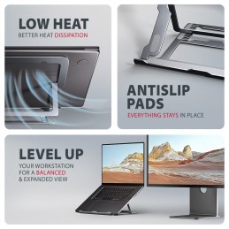 AXAGON STND-LAG stand for laptops and tablets Grey