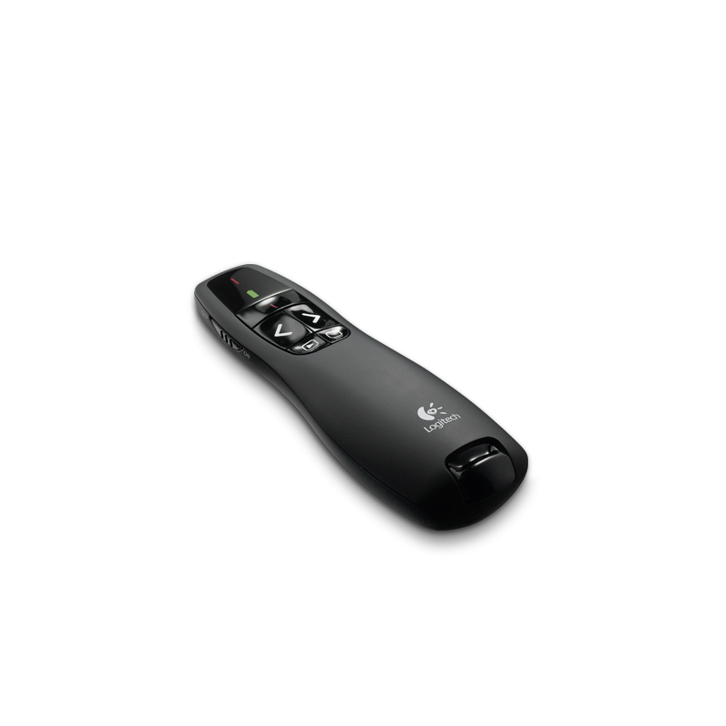 Logitech R400 Laser Presentation Remote Wireless Presenter Red Laser Black