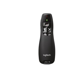 Logitech R400 Laser Presentation Remote Wireless Presenter Red Laser Black