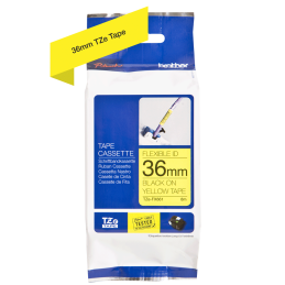 Brother TZE-FX661 sárga alapon fekete eredeti feliratozó szalag (36mm x 8m)