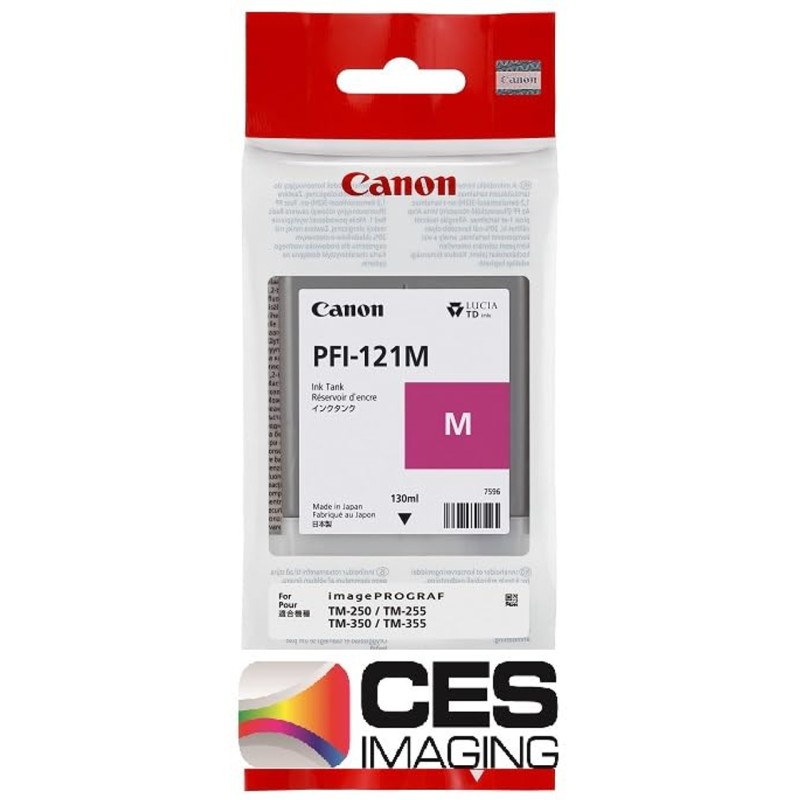 Canon PFI-121 magenta eredeti tintapatron