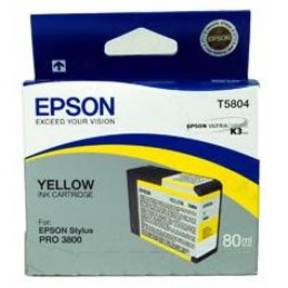 Epson T5804 sárga eredeti tintapatron