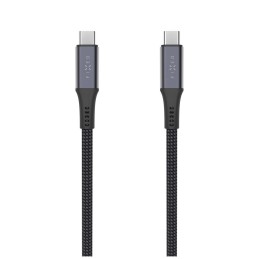 FIXED USB-C/USB-C adat- és töltőkábel FIXDBP-CC12-GR fonott szövet borítás, USB4 gen2 20Gbps 4K 60Hz max 240W 1,2m, szürke