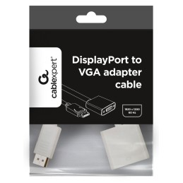 Gembird DisplayPort to VGA M/F adapter 0,2m White