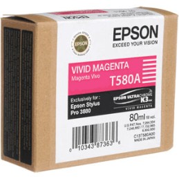 Epson T580A Vivid magenta eredeti tintapatron