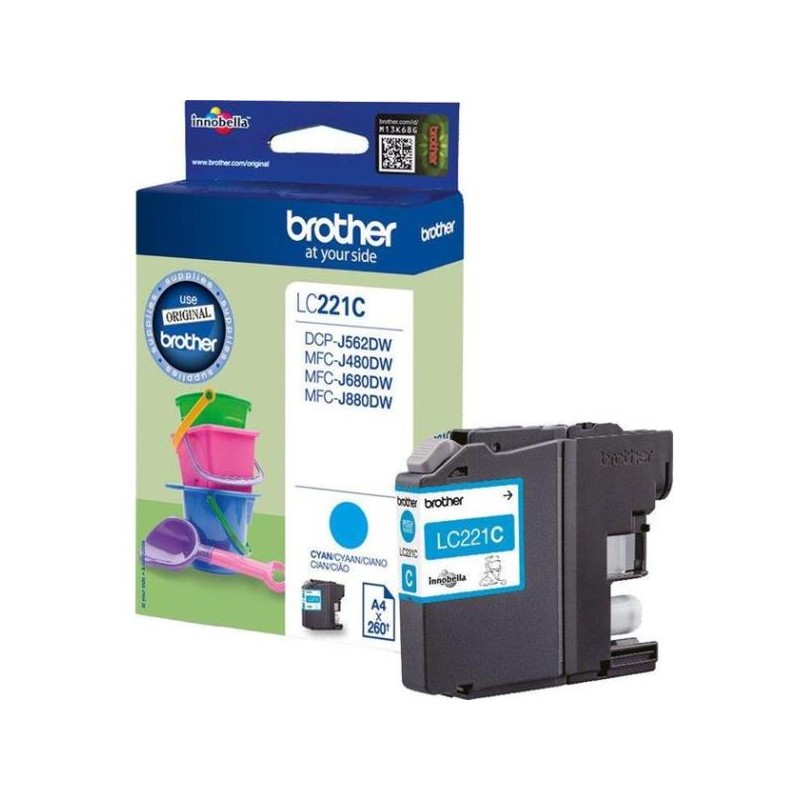 Brother LC221 kék eredeti tintapatron