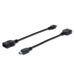 Assmann USB 2.0 adapter cable, OTG, type mini B - A