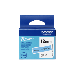Brother BTAG-L31 világoskék alapon fekete eredeti feliratozó szalag