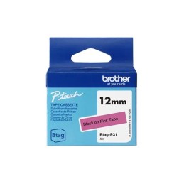 Brother BTAG-P31 pink alapon fekete eredeti feliratozó szalag