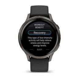 Garmin Venu 4 41mm Slate with Black Silicone Band