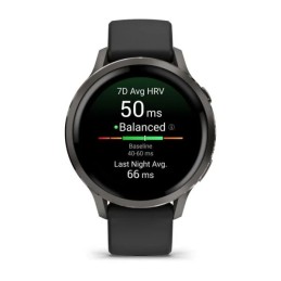 Garmin Venu 4 41mm Slate with Black Silicone Band