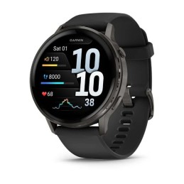 Garmin Venu 4 45mm Slate with Black Silicone Band