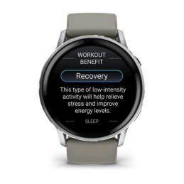 Garmin Venu 4 45mm Silver with Silver Gray Silicone Band