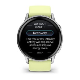 Garmin Venu 4 45mm Silver with Citron Silicone band