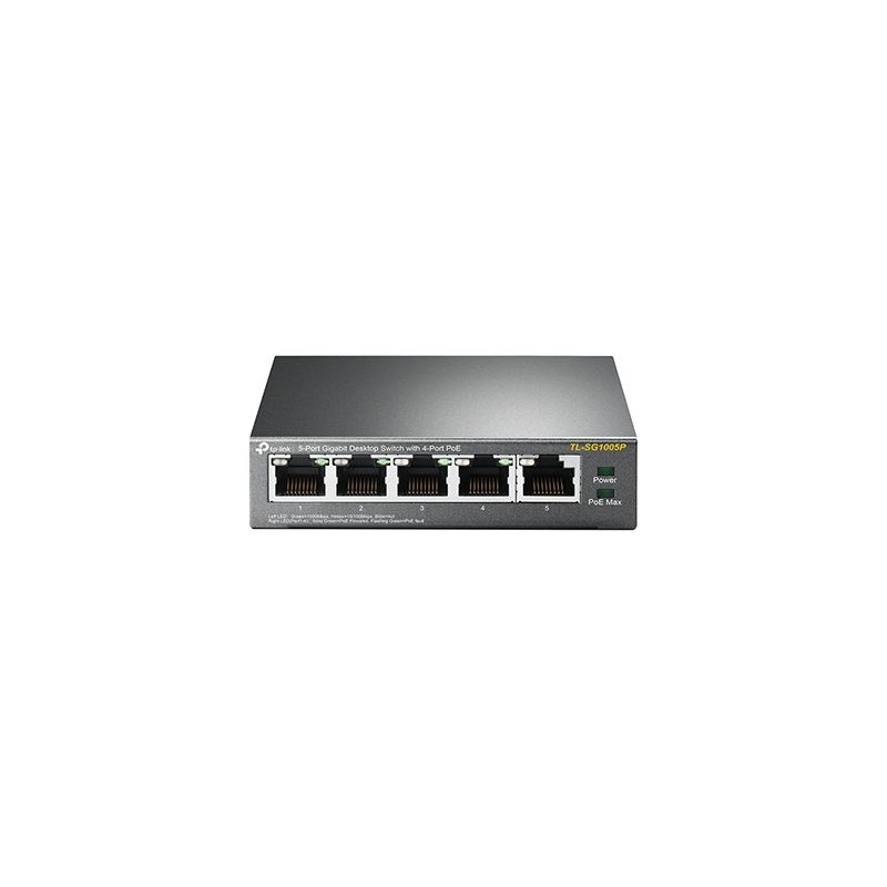 TP-Link TL-SG1005P 5-Ports Gigabit Desktop Switch with 4-Port PoE