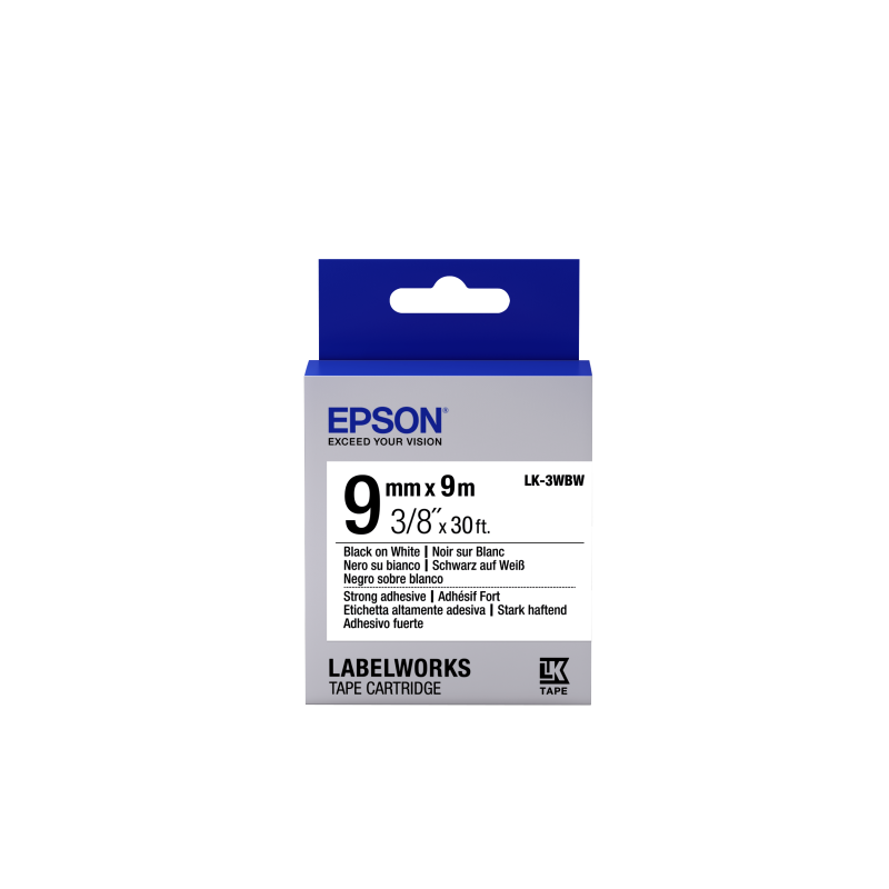 Epson LK-3WBW fehér alapon fekete eredeti címkeszalag