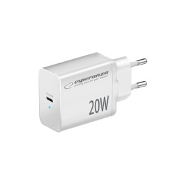 Esperanza EZC104K Quick Power Charger 20W USB-C PD White