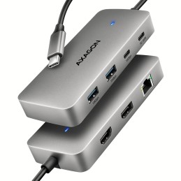AXAGON HMC-CUB83X2 USB-C 10Gbps DUAL 4K DISPLAY 7in1 hub