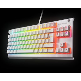 Steelseries Apex 3 TKL Gaming Keyboard White UK