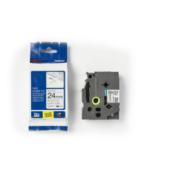 Brother TZE-SE5 fehér alapon fekete eredeti feliratozó szalag (24mm x 8m)