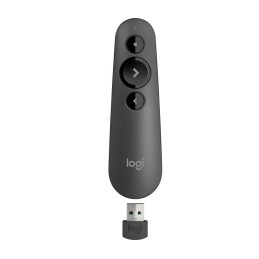 Logitech R500 Laser Presentation Remote Wireless Presenter Red Laser Black