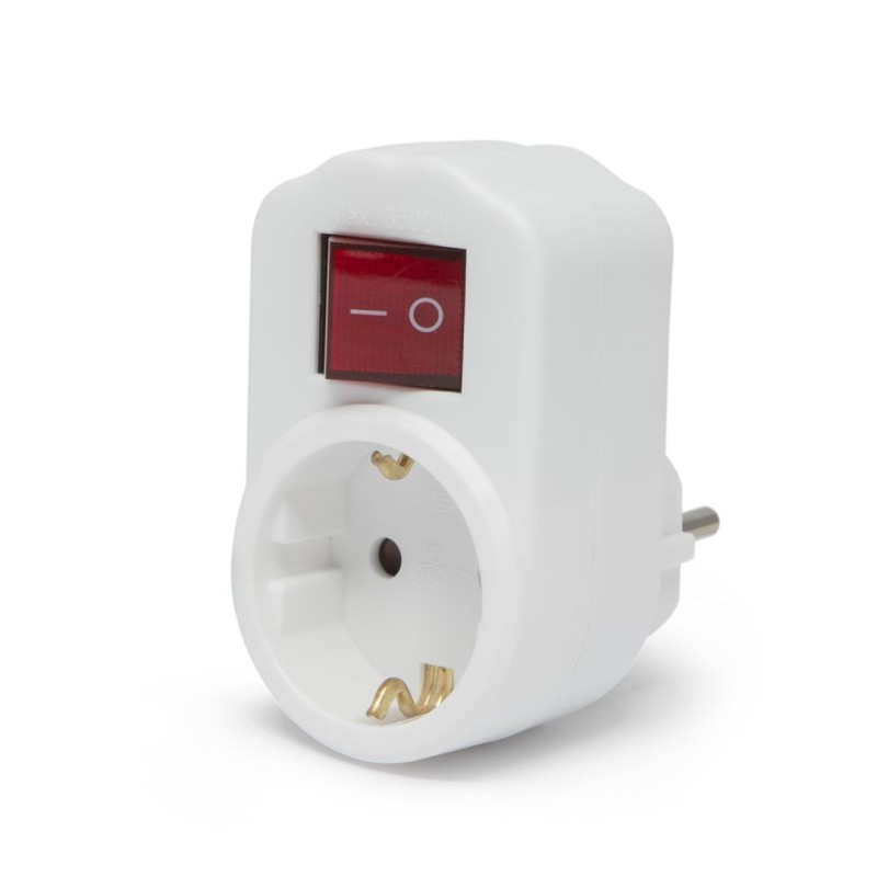 Delight Hálózati Elosztó Kapcsolóval 1DIN Fali White