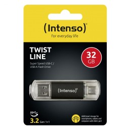 Intenso 32GB Twist Line USB3.2 Black