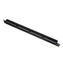 Logilink Cat.5e Patch Panel 24 ports unshielded 19 inch rack mount Black