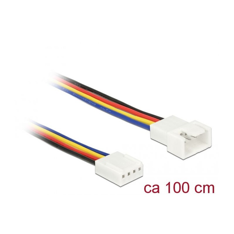 DeLock Extension Cable PWM Fan Connection 4 Pin 100cm