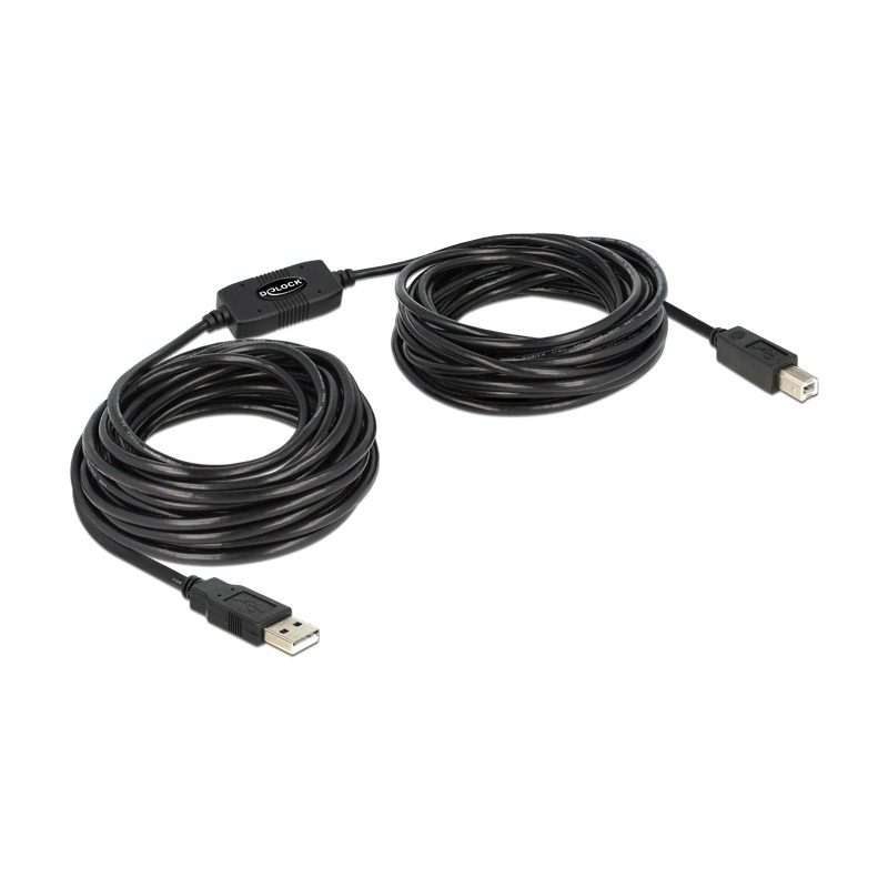DeLock Cable USB 2.0 Type-A male  USB 2.0 Type-B male 11m