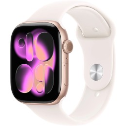 Apple Watch S11 GPS 42mm Rose Gold Aluminium Case with Light Blush Sport Band S/M