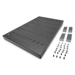 Digitus 1U fixed shelf for 1000mm depth racks 44x482x700mm adjust. 700-900mm depth Black