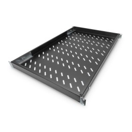 Digitus 1U fixed shelf for 1000mm depth racks 44x482x700mm adjust. 700-900mm depth Black