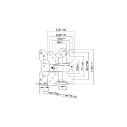 Digitus DA-90360 Multifunctional Mini Desktop PC Holder Black